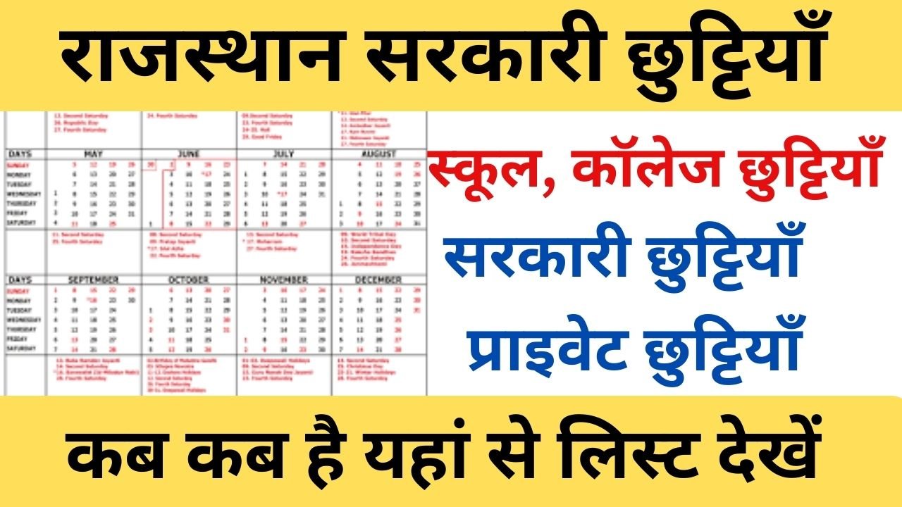 Rajasthan-Holiday-Calendar-2024 - राजस्थान-में-2024-छुट्टियों-की-लिस्ट-जारी, यहां-से-देखें